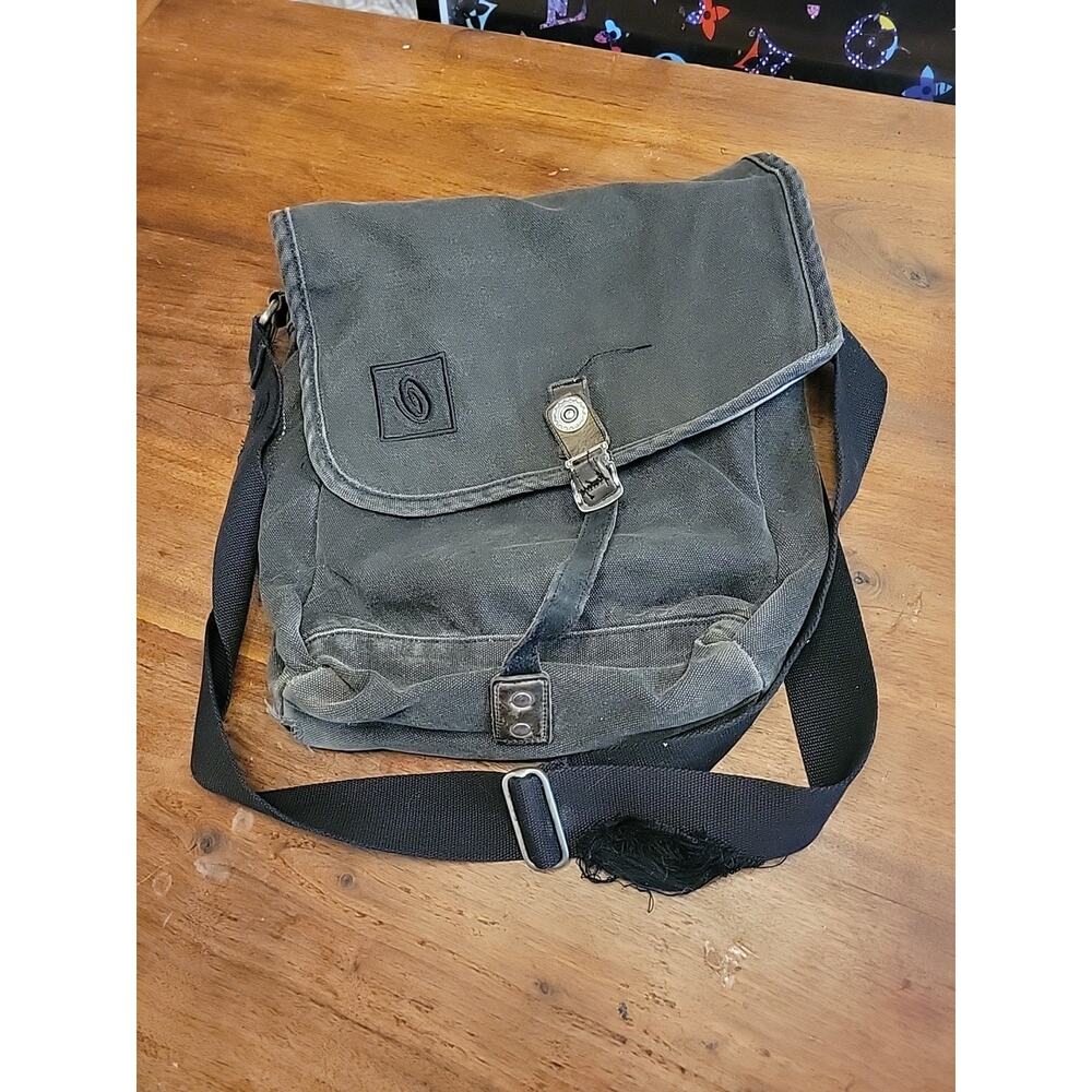 Timbuk2 Command Messenger Bag Gray Travel Work Computer Canvas